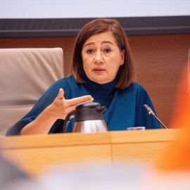 La presidenta del Congreso de los Diputados, Francina Armengol, comparece durante la Comisión sobre mascarillas en el Congreso, a 13 de mayo de 2024, en Madrid.