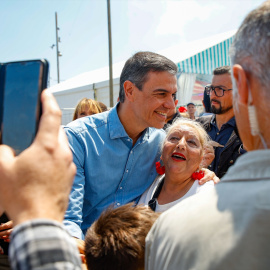 El presidente del Gobierno, Pedro Sánchez, a su llegada a la Feria de Abril, a 1 de mayo de 2024, en Barcelona.