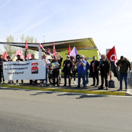 04/04/2024 - Protesta recent dels treballadors d'Ambulàncies Egara, a Lleida.