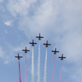 Desfile aéreo 12 de Octubre. Foto de archivo.