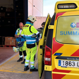 Ambulancia y equipo médico del Summa 112.