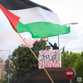 17/05/2024 Concentración en solidaridad por el pueblo palestino en el campus de Ciudad Universitaria en Madrid, a 14 de mayo de 2024.