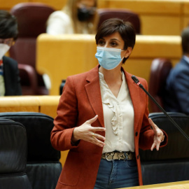 07/02/22. La portavoz del Gobierno, Isabel Rodríguez durante un pleno del Congreso de los Diputados, en Madrid, a 1 de febrero de 2022.