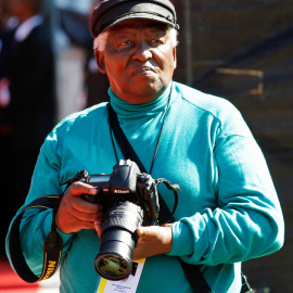 02/01/24 - Peter Magubane en una foto de archivo de 2011, en Johannesburgo, Sudáfrica.