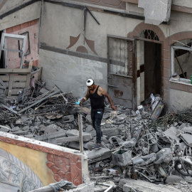 Imagen de archivo de una vivienda palestina destruida, a 11 de mayo de 2024.