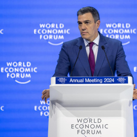 Pedro Sánchez exige de nuevo un alto el fuego en Gaza en el Foro de Davos