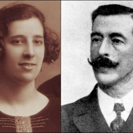 Urania Mella y su padre, el teórico anarquista Ricardo Mella.