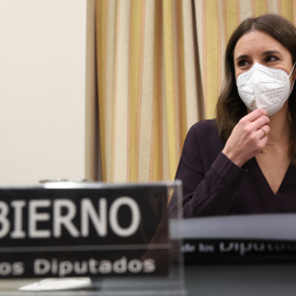 23/02/2022 La ministra de Igualdad, Irene Montero, comparece este miércoles en la comisión correspondiente del Congreso