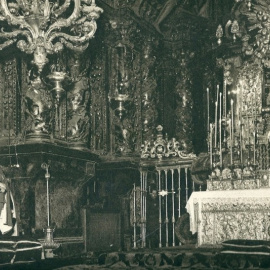 Francisco Franco, en la Catedral de Santiago de Compostela.