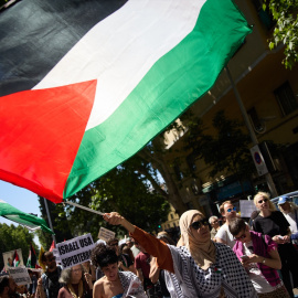 Manifestación contra el genocidio israelí en Gaza, en Madrid, a 11 de mayo de 2024.