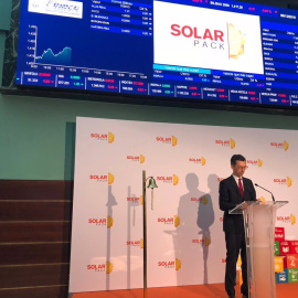 Presentación de Solarpack en la Borsa de Barcelona.