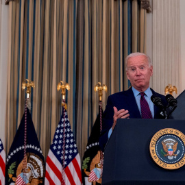 04/10/2021 El presidente de EEUU, Joe biden en la Casa Blanca