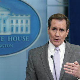 John Kirby, secretario de prensa del Departamento de Defensa de EEUU, durante una rueda de prensa en la Casa Blanca, en Washington, a 29 de enero de 2024.