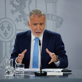 El ministro de Política Territorial y Memoria Democrática, Ángel Víctor Torres, durante una rueda de prensa posterior a la reunión del Consejo de Ministros.