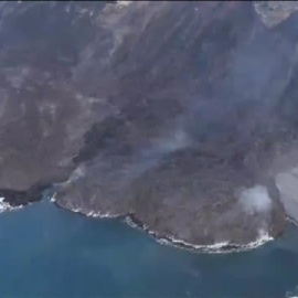 Las dos fajanas del volcán de La Palma se han unido