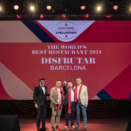 Mateu Casañas, Oriol Castro i Eduard Xatruch a la gala 'The World's 50 Best Restaurant' a Las Vegas