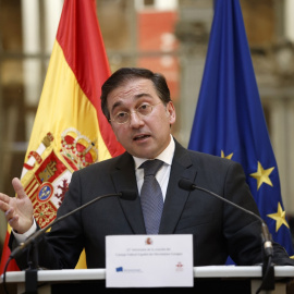 El ministro de Exteriores, José Manuel Albares, en París.