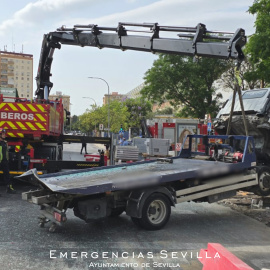 Accidente urbano en Sevilla