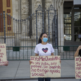 Imagen de archivo (01/09/2021). Protesta del Colectivo Prostitutas de Sevilla.