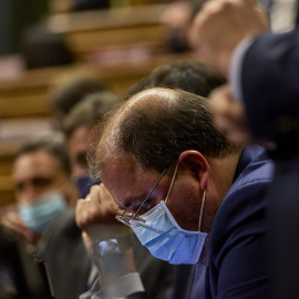 15/02/2022 El diputado Alberto Casero en una sesión plenaria en el Congreso de los Diputados