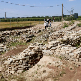 Part del sector que s'ha excavat en les darreres campanyes al Molí d'Espígol de Tornabous