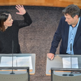 Los copresidentes de Los Verdes, Annalena Baerbock y Robert Habeck, en una imagen de archivo.