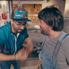 Lluís Jutglar y Jair Domínguez en 'BricoHeroes'.