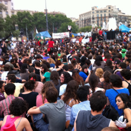 Assemblea del 15-M a Plaça de Catalunya