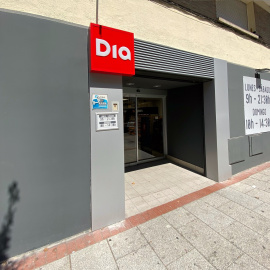 La entrada de un supermercado Dia en Madrid. E.P./Eduardo Parra