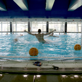 Piscina del CAR de Sant Cugat del Vallès, en una imatge d'arxiu