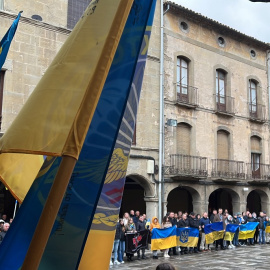 25/02/2024 - Concentració a Guissona en suport a Ucraïna, que ha reunit unes 300 persones.