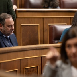 23/02/2024 El exiministro de Transportes y diputado del PSOE José Luis Ábalos durante una sesión plenaria, en el Congreso de los Diputados, a 22 de febrero de 2024.