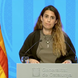 La portaveu del Govern, Patrícia Plaja, en roda de premsa el 8 de juny del 2021.