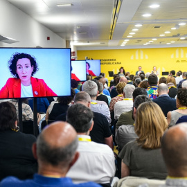 15/06/2024 - Imatge de la intervenció telemàtica de Marta Rovira al Consell Nacional d'ERC d'aquest dissabte.