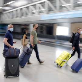 Llegada de turistas al aeropuerto de Málaga