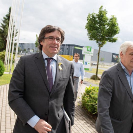 El expresidente de la Generalitat, Carles Puigdemont, en Berlín. / EFE