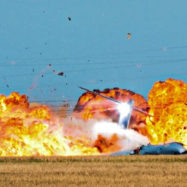 Imagen del siniestro del Airbus A400M en Sevilla en 2015. MANUEL VILELA / EUROPA PRESS