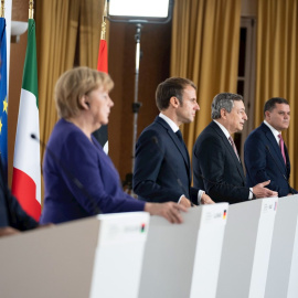 12/11/2021 Líderes políticos durante la Conferencia Internacional sobre Libia.