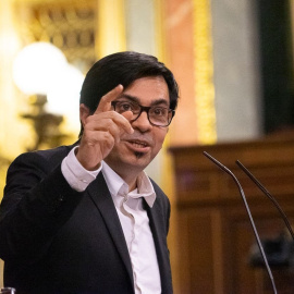 El secretario primero de la Mesa del Congreso y diputados de Unidas Podemos, Gerardo Pisarello, en una imagen de archivo. Verónica Povedano