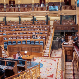 La sesión plenaria en el Congreso de los Diputados, el día que se retiró la reforma de la ley del suelo, a 23 de mayo de 2024, en Madrid.