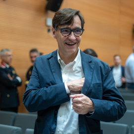 Salvador Illa durante un pleno extraordinario en el Ayuntamiento de L’Hospitalet de Llobregat, a 15 de junio de 2024.