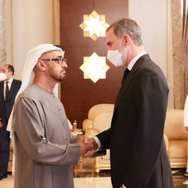 Felipe VI y príncipe heredero de Abu Dabi