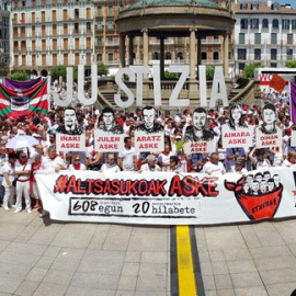 Concentración en Pamplona para pedir la libertad de los jóvenes de Altsasu