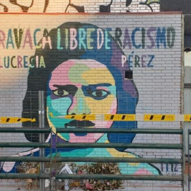 Imagen del mural de Lucrecia Pérez.