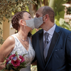 Imagen de archivo de una boda celebrada en pandemia.