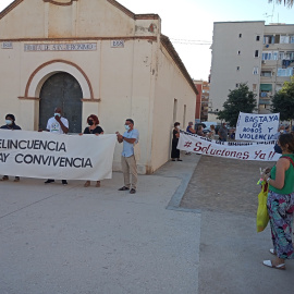 Una imatge de la manifestació contra la inseguretat al barri d'Orriols, a València.