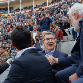 26/06/2024 El presidente del PP, Alberto Núñez Feijóo, en la corrida de toros de la Feria de San Isidro 2024, a 17 de mayo de 2024, en Madrid.