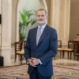 Imagen de archivo de Felipe VI  en el Palacio de la Zarzuela