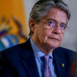 El Presidente de Ecuador, Guillermo Lasso, durante una entrevista para Europa Press, en el Hotel Ritz, a 5 de noviembre de 2021, en Madrid, (España).