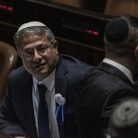 01/07/2024 El miembro de extrema derecha de la Knesset israelí Itamar Ben Gvir asiste a una sesión en el Parlamento de Israel. Foto de archivo.